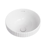 Fienza RB468 Eleanor Round Semi Inset Basin with Overflow Gloss White - Basins
