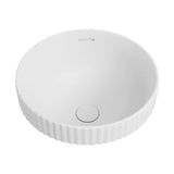Fienza RB468MW Eleanor Round Semi Inset Basin with Overflow Matte White - Basins