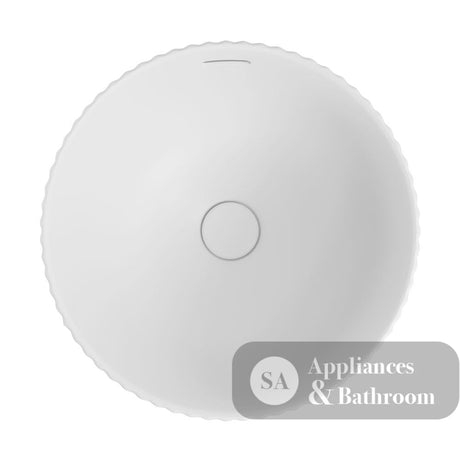 Fienza RB468MW Eleanor Round Semi Inset Basin with Overflow Matte White - Basins