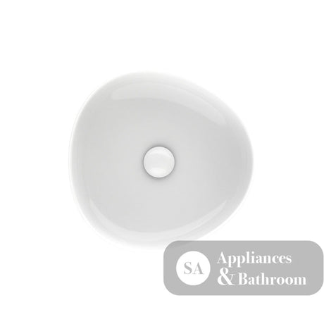 Fienza RB486 Pebble Small Above Counter Basin Gloss White - Basins