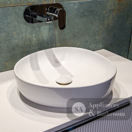 Fienza RB486 Pebble Small Above Counter Basin Gloss White - Basins