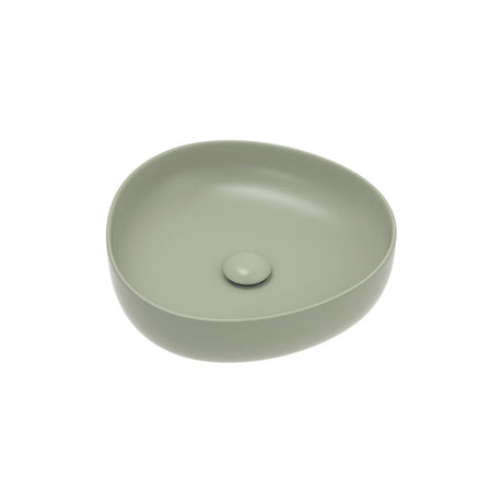 Fienza RB486MG Pebble Small Above Counter Basin Matte Olive - Basins