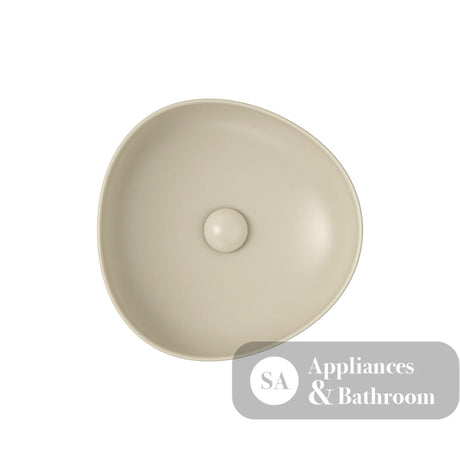 Fienza RB486MK Pebble Small Above Counter Basin Matte Khaki - Basins