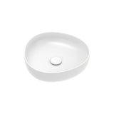 Fienza RB486W Pebble Small Above Counter Basin Matte White - Basins