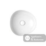 Fienza RB486W Pebble Small Above Counter Basin Matte White - Basins