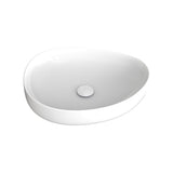 Fienza RB487 Pebble Medium Above Counter Basin Gloss White - Basins