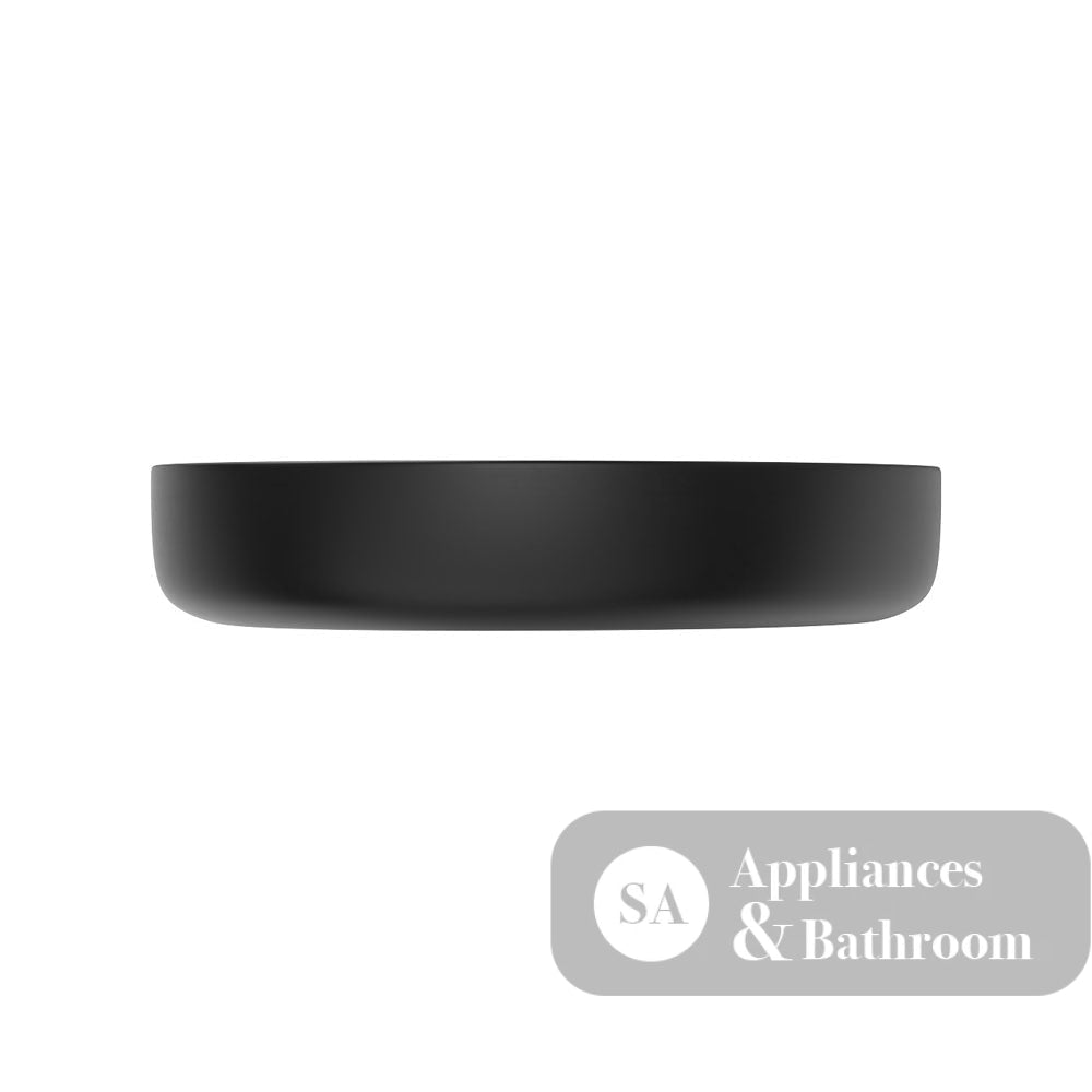 Fienza RB487B Pebble Medium Above Counter Basin Matte Black - Basins