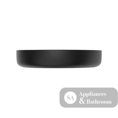 Fienza RB487B Pebble Medium Above Counter Basin Matte Black - Basins