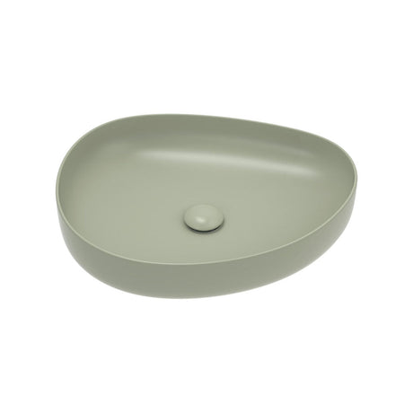 Fienza RB487MG Pebble Medium Above Counter Basin Matte Olive - Basins