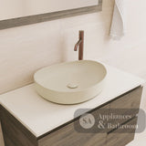 Fienza RB487MK Pebble Medium Above Counter Basin Matte Khaki - Basins