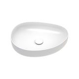 Fienza RB487W Pebble Medium Above Counter Basin Matte White - Basins