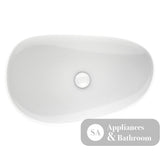Fienza RB489 Pebble Large Above Counter Basin Gloss White - Basins