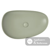 Fienza RB489MG Pebble Large Above Counter Basin Matte Olive - Basins