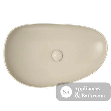 Fienza RB489MK Pebble Large Above Counter Basin Matte Khaki - Basins