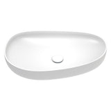 Fienza RB489W Pebble Large Above Counter Basin Matte White - Basins