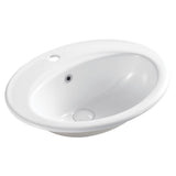 Fienza RB506A Inset Lacy Basin 1 Tap Hole White - Basins