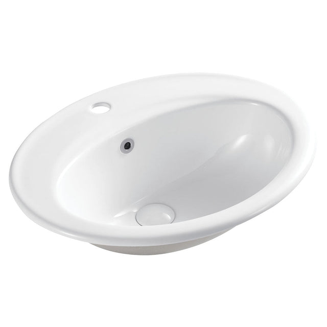 Fienza RB506A Inset Lacy Basin 1 Tap Hole White - Basins