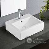 Fienza RB7033 Willow 1 Tap Hole Above Counter Basin Gloss White - Basins
