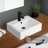 Fienza RB7033 Willow 1 Tap Hole Above Counter Basin Gloss White - Basins