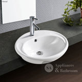 Fienza RB760 Micki 1 Tap Hole Semi Recessed Basin White - Basins