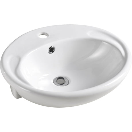 Fienza RB760 Micki 1 Tap Hole Semi Recessed Basin White - Basins