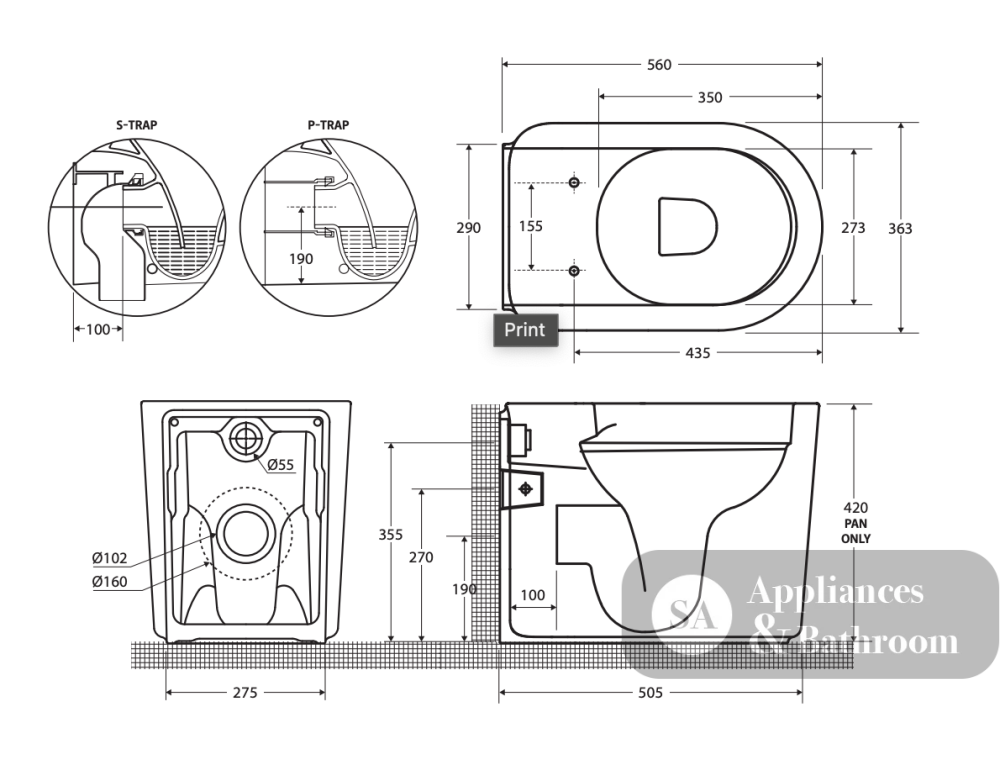Fienza RKT1347MWA-V3 Rak Valet Wall Faced Toilet Suite S Trap Viega V-03 Cistern No Button Matte White - In Wall Toilets