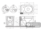 Fienza RKT1347MWA-V3 Rak Valet Wall Faced Toilet Suite S Trap Viega V-03 Cistern No Button Matte White - In Wall Toilets
