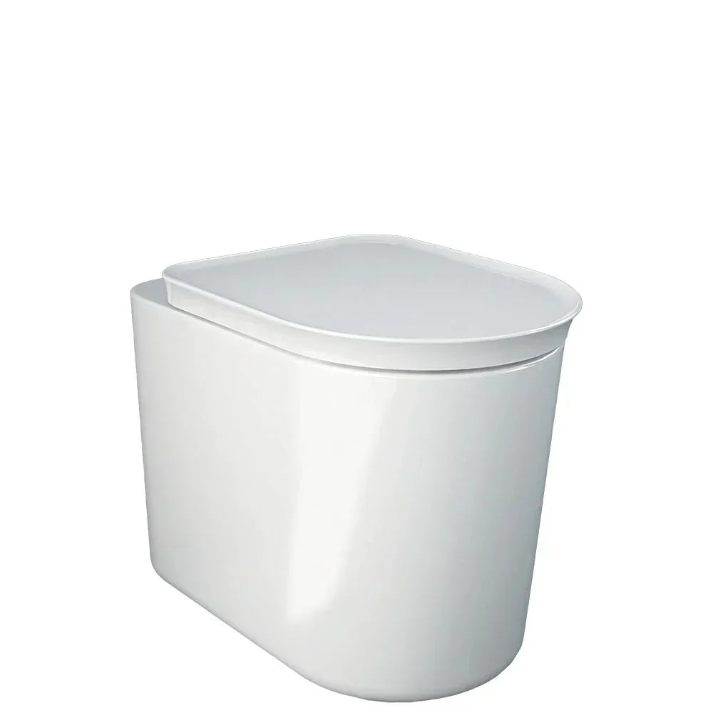 Fienza RKT1347WA-RT Rak Valet Wall Faced Toilet Suite S Trap RT Cistern No Button Gloss White - In Wall Toilets