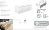 Fienza ROT120RSC 1200 Rotondo Alina Scandi Oak Wall-Hung Vanity - Vanity Units