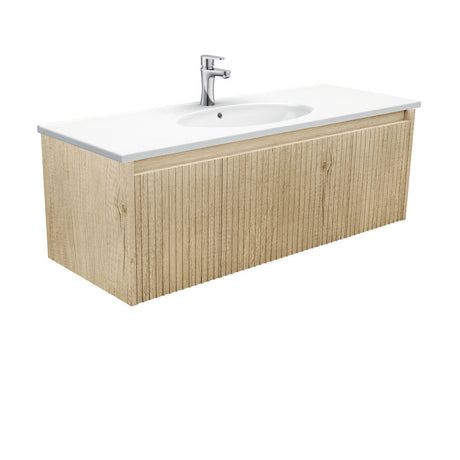 Fienza ROT120RSC 1200 Rotondo Alina Scandi Oak Wall-Hung Vanity - Vanity Units
