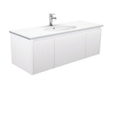 Fienza ROT120RW 1200 Rotondo Alina Satin White Wall-Hung Vanity - Vanity Units