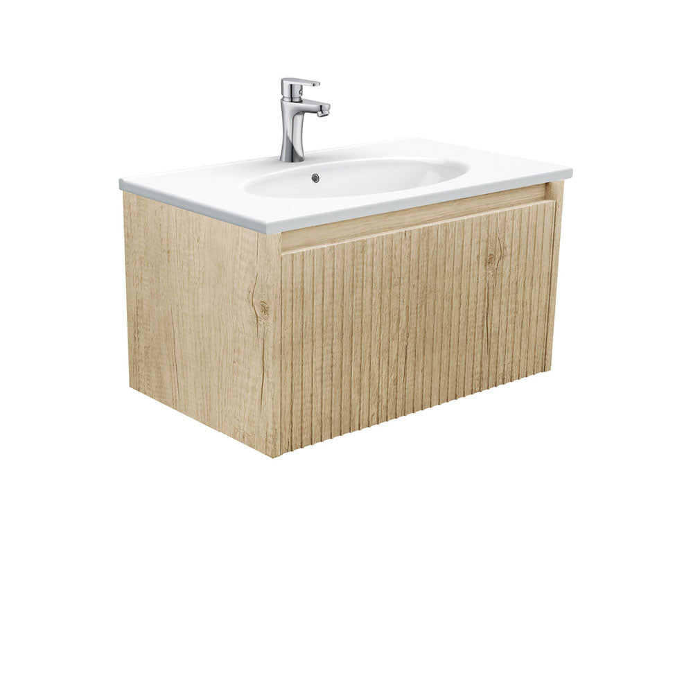 Fienza ROT75RSC Rotondo Alina Scandi Oak 750 Wall-Hung Vanity - Vanity Units