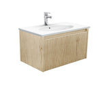 Fienza ROT75RSC Rotondo Alina Scandi Oak 750 Wall-Hung Vanity - Vanity Units