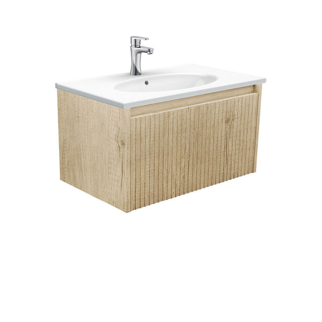 Fienza ROT75RSC Rotondo Alina Scandi Oak 750 Wall-Hung Vanity - Vanity Units