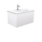 Fienza ROT75RW Rotondo Alina White 750 Wall-Hung Vanity - Vanity Units