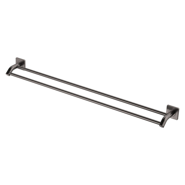 Fienza Sansa 900mm Double Towel Rail - Gunmetal Grey - Double Towel Rail