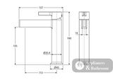 Fienza Sansa Basin Mixer - Chrome - Basin Mixer