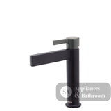 Fienza Sansa Basin Mixer - Matte Black - Matte Black / Gunmetal Grey Handle - Basin Mixer