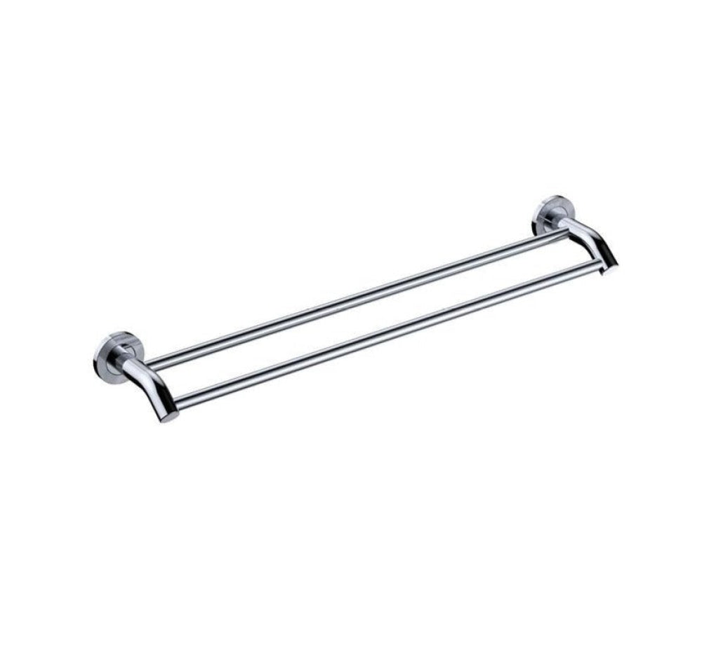 Fienza Sansa Double Towel Rail 600mm 8320860 - Chrome - Double Towel Rail