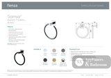 Fienza Sansa Hand Towel Ring 83202MB - Matte Black - Hand Towel Holder