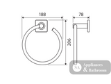 Fienza Sansa Hand Towel Ring - Urban Brass - Hand Towel Holder