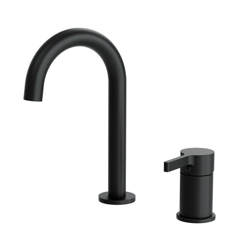 Fienza Sansa Hob Mounted Mixer Set - Matte Black - Basin Mixer