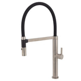 Fienza Sansa Pull Down Sink Mixer - Brushed Nickel - Brushed Nickel - Kitchen Mixer Taps