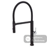 Fienza Sansa Pull Down Sink Mixer - Matte Black - Matte Black / Chrome Hanndle - Kitchen Mixer Taps