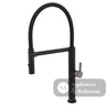 Fienza Sansa Pull Down Sink Mixer - Matte Black - Matte Black / Gunmetal Grey Handle - Kitchen Mixer Taps