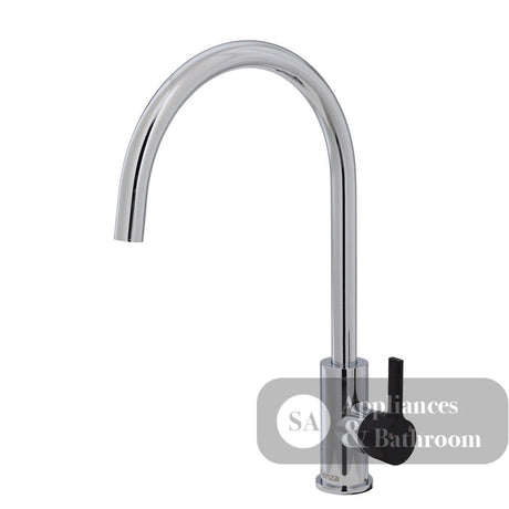 Fienza Sansa Sink Mixer - Chrome - Chrome / Matte Black Handle - Kitchen Mixer Taps