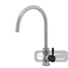 Fienza Sansa Sink Mixer - Chrome - Chrome / Matte Black Handle - Kitchen Mixer Taps