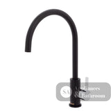 Fienza Sansa Sink Mixer - Matte Black - Matte Black / Chrome Handle - Kitchen Mixer Taps