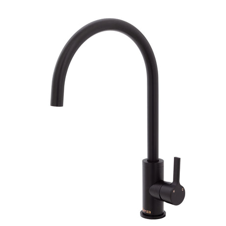 Fienza Sansa Sink Mixer - Matte Black - Matte Black - Kitchen Mixer Taps