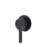 Fienza Sansa Small Round Plate Wall Mixer - Matte Black - Matte Black - Wall Mixer